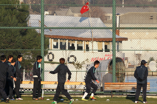 축구 국가대표팀 구자철이 터키 국가대표팀과의 평가전을 앞두고 7일  터키 이스탄불  벨레디예시 경기장에서 첫 훈련을 펼치고 있다.