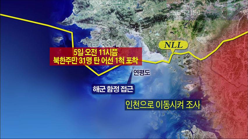 북한 주민 31명 이틀전 NLL 넘어와