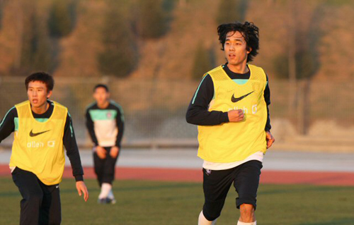한국 축구 국가대표팀 주장이 된 박주영이 터키 국가대표팀과의 평가전을 앞두고 8일 새벽(한국시간) 터키 이스탄불 아타튀르크 올림픽 스타디움에서 훈련을 하고 있다.