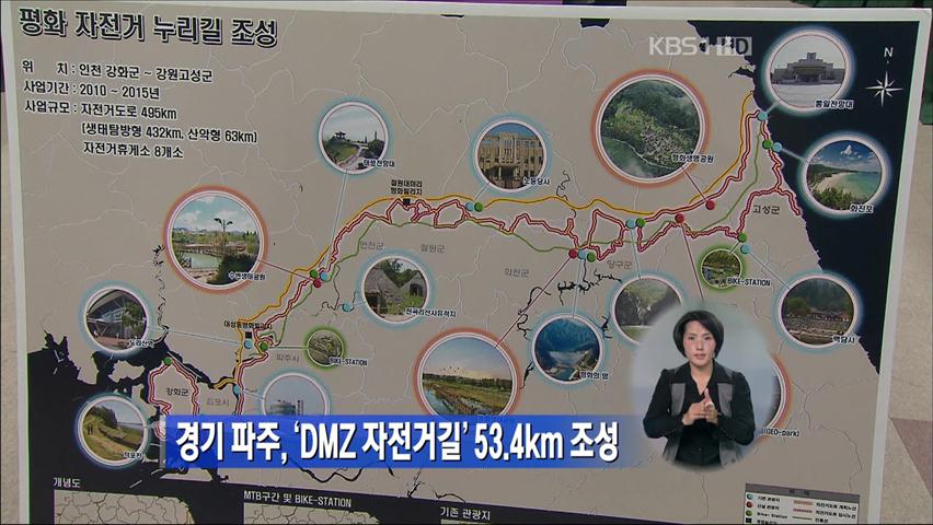 경기 파주, ‘DMZ 자전거길’ 53.4㎞ 조성