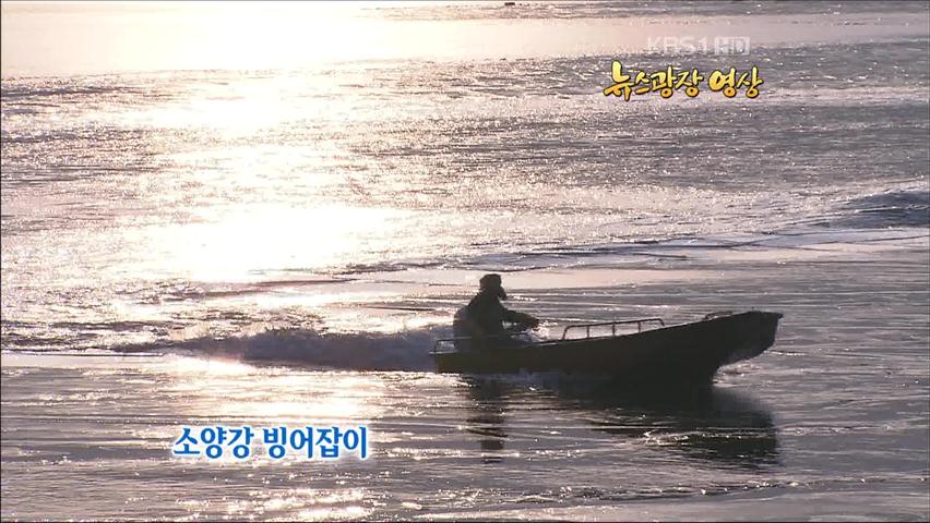 [뉴스광장 영상] 소양강 빙어잡이