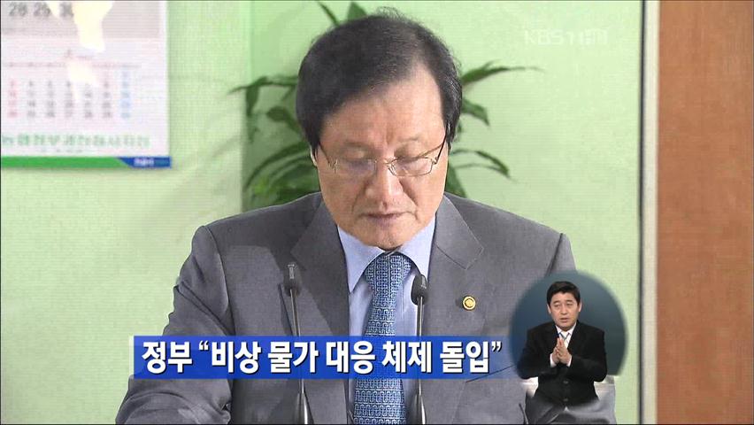 정부 “비상 물가 대응 체제 돌입”