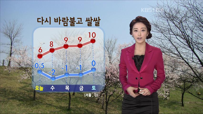 다시 바람부고 쌀쌀