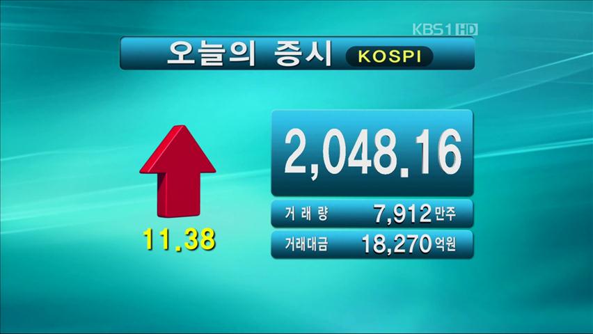 코스피 2,048.16 코스닥 515.22