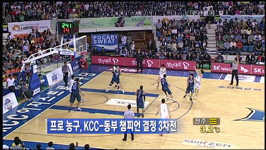 프로농구, KCC-동부 챔피언 결정 3차전
