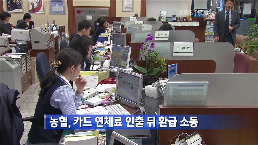 농협, 카드 연체료 인출 뒤 환급 소동