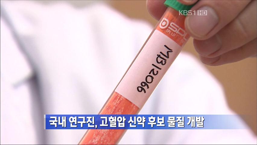 국내 연구진, 고혈압 신약 후보 물질 개발