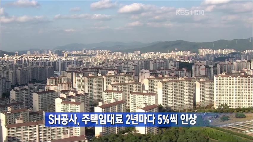 SH공사, 주택임대료 2년마다 5%씩 인상 外