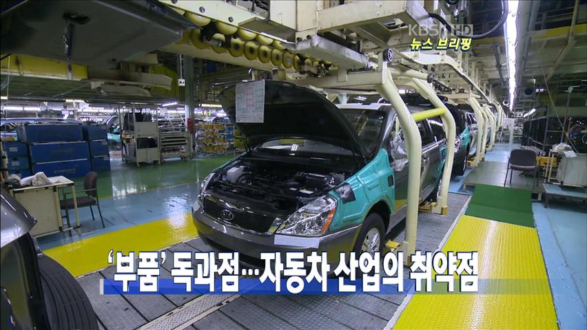 [뉴스브리핑] ‘부품’ 독과점…자동차 산업의 취약점 外