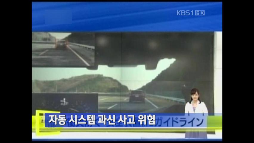 자동 시스템 과신 사고 위험