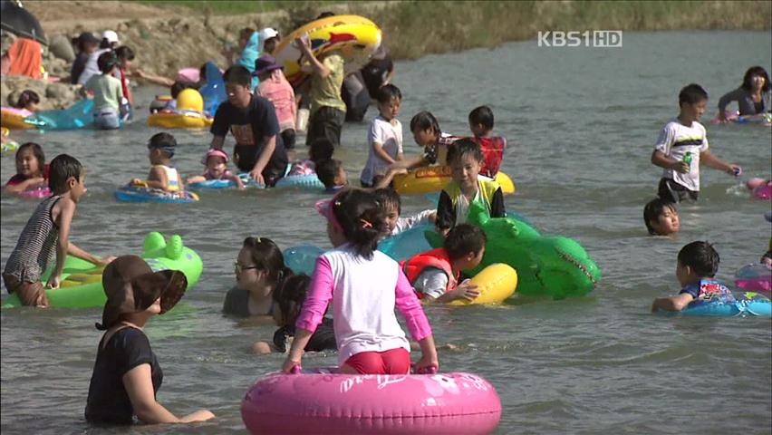 남부 폭염주의보…물놀이장·피서지 ‘북새통’