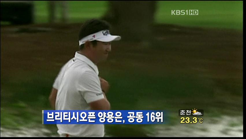 양용은, 브리티시 공동 16위 마감
