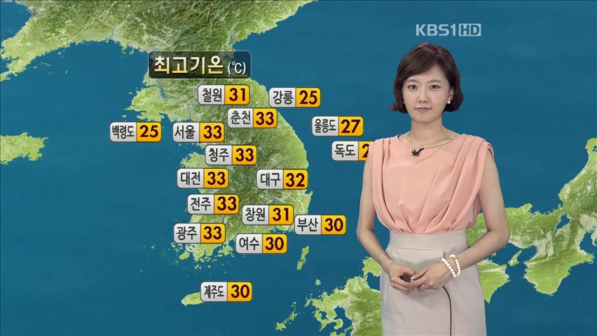 전국 대부분 지방 폭염 특보