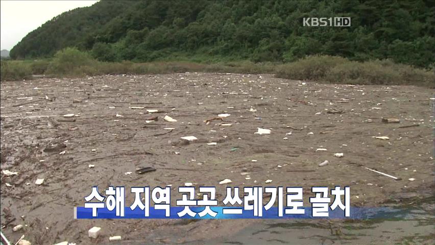 [뉴스 브리핑] 수해지역 곳곳 쓰레기로 골치 外