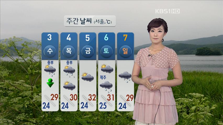 영남·제주 비 계속…서울 소나기
