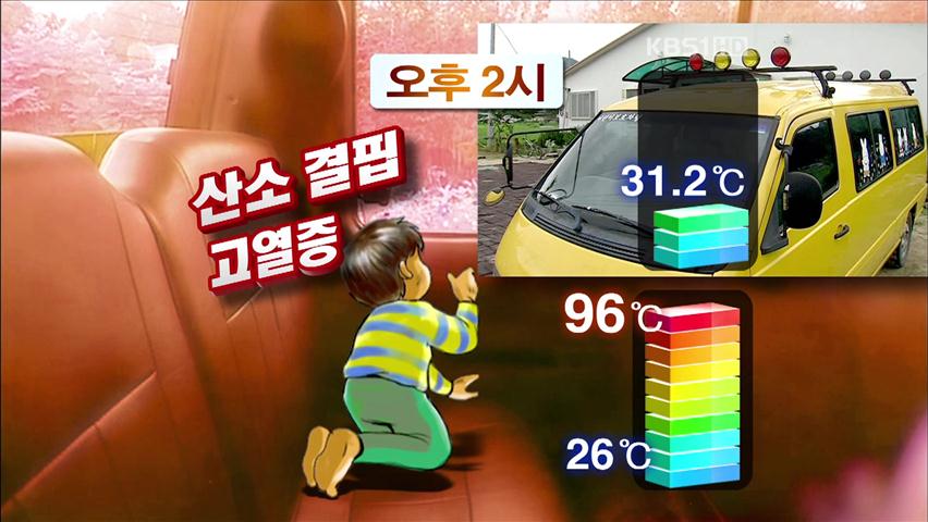 어린이집 버스 안에 갇혀 5살 원아 질식사
