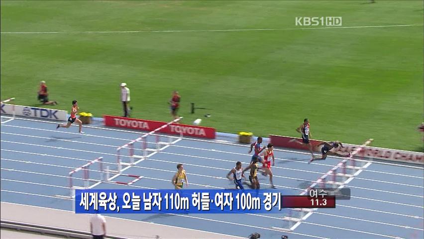 세계육상, 오늘 남자 110m 허들·여자 100m 경기