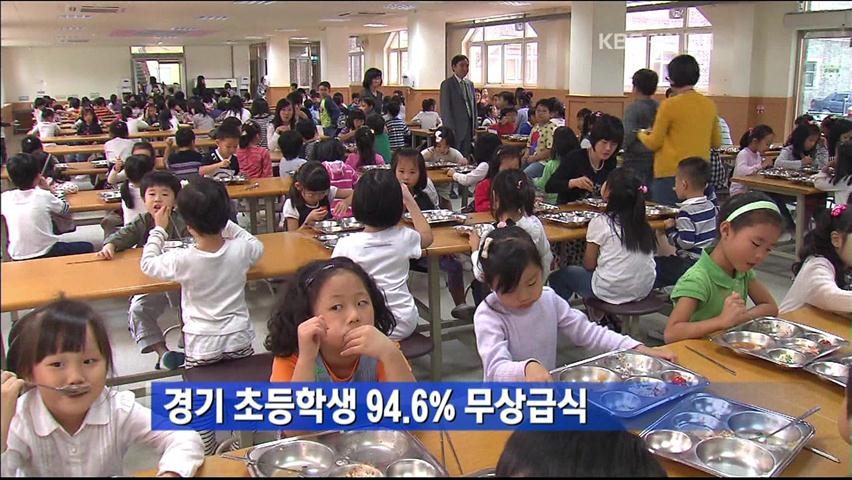 경기 초등학생 94.6% 무상급식 