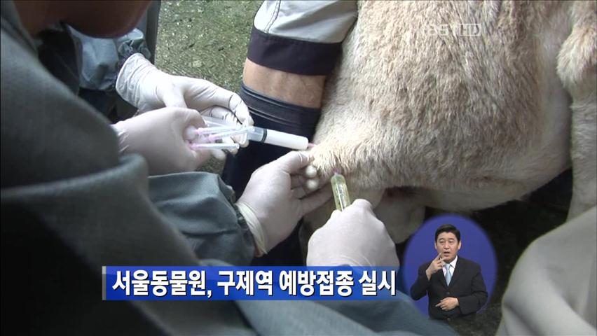 서울동물원, 구제역 예방 접종 실시