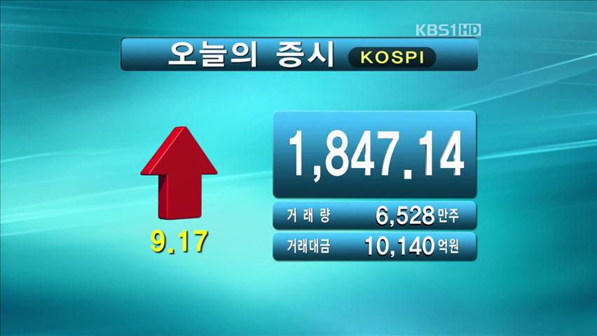 코스피 1,847.14 코스닥 476.54