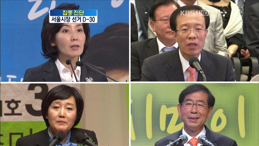 [집중진단] 서울시장 선거 D-30, 4자 대결 본격화