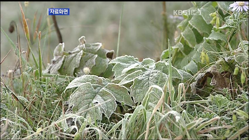 내일 강원 산간 첫 얼음, 연휴 내내 ‘쌀쌀’  