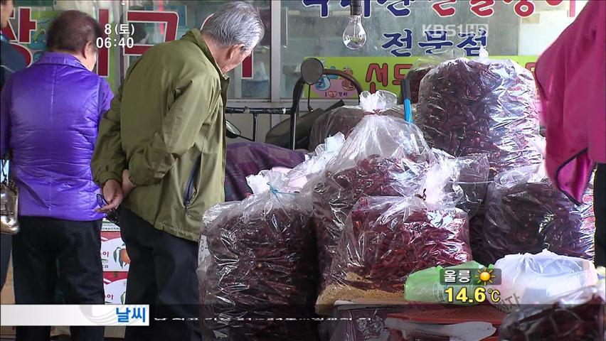 김장 비용 ‘배보다 배꼽’…산지시장 북새통   