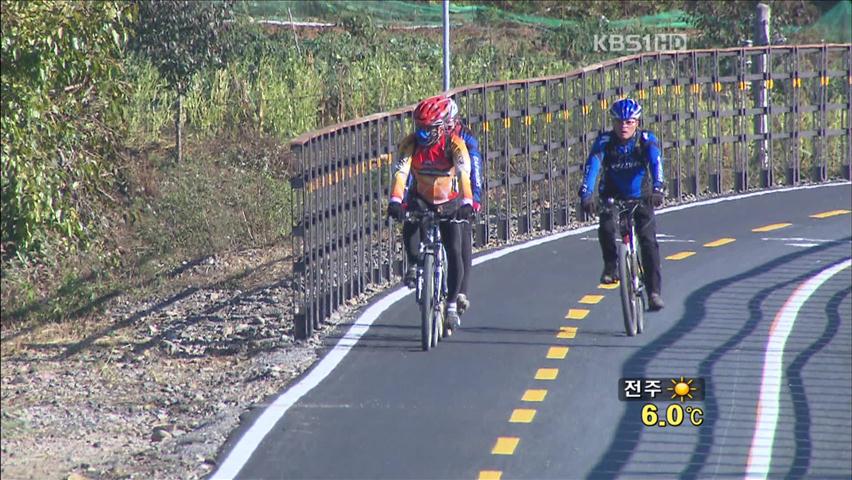 남한강 자전거길, 곳곳 위험천만!