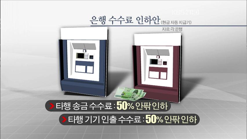 [경제브리핑] 은행 수수료 이르면 다음 달 인하