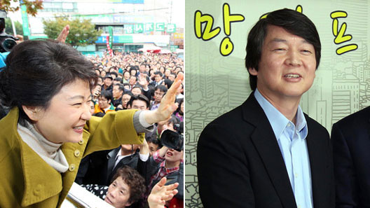 박근혜-안철수, 선거 막판 대선 전초전 양상