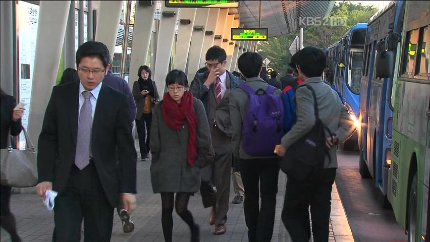 기온 뚝…출근길 찬바람 쌩쌩