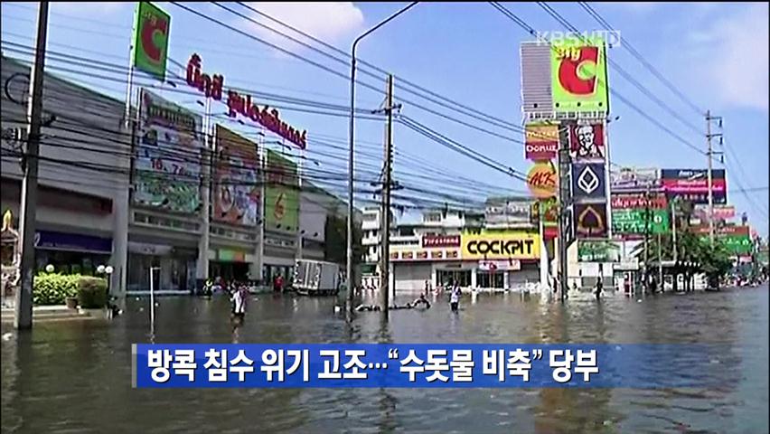 방콕 침수 위기 고조…“수돗물 비축” 당부
