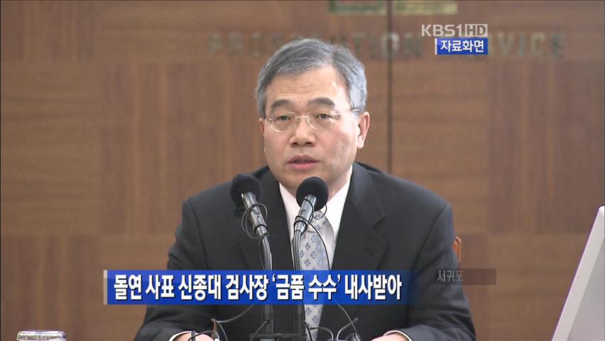 돌연 사표 신종대 검사장 ‘금품 수수’ 내사받아