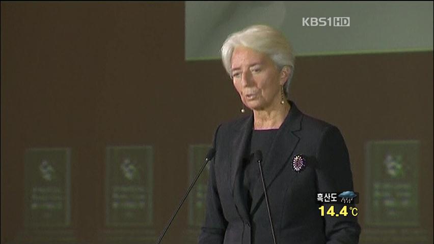 IMF 총재 “세계 경제 잃어버린 10년 올 수 있다”