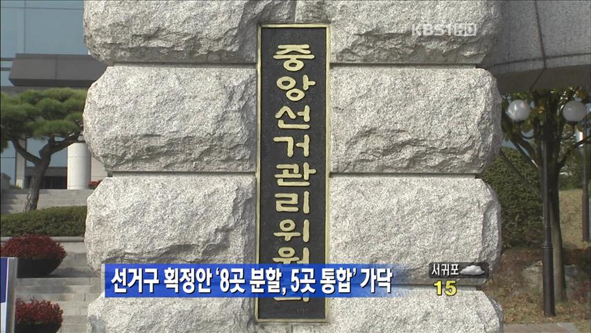 선거구 획정안 ‘8곳 분할·5곳 통합’ 가닥