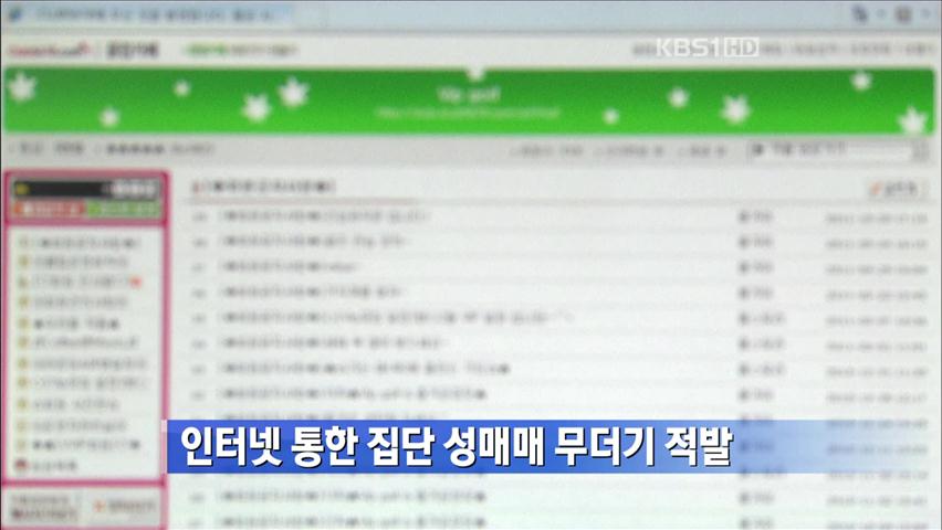 인터넷 통한 집단 성매매 무더기 적발