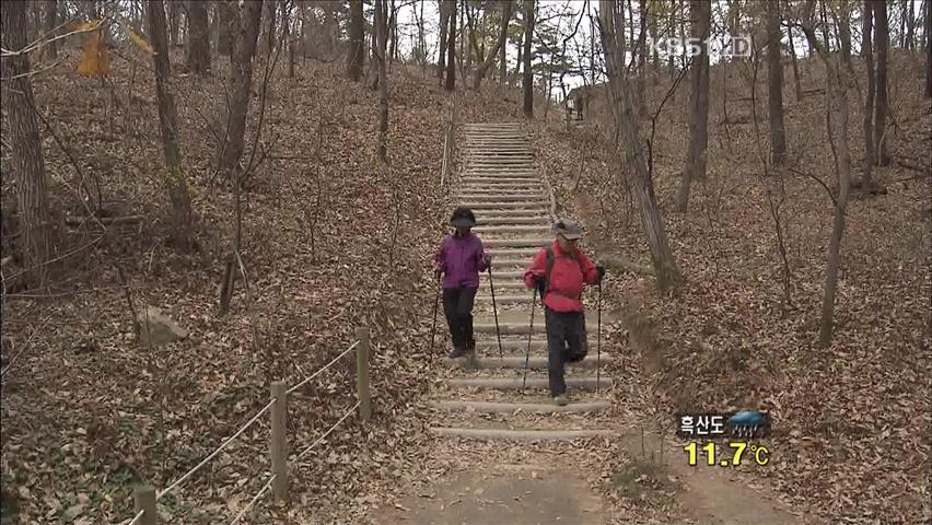 겨울 산행…중장년층 무릎 조심하세요!