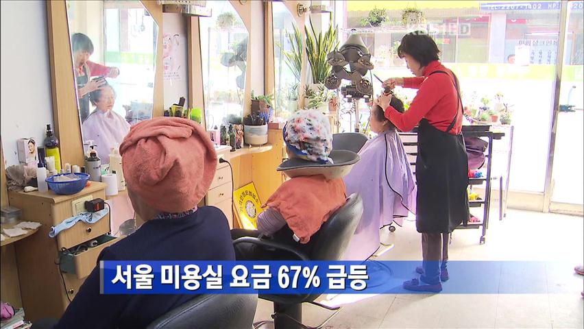 서울 미용실 요금 6.7% 급등