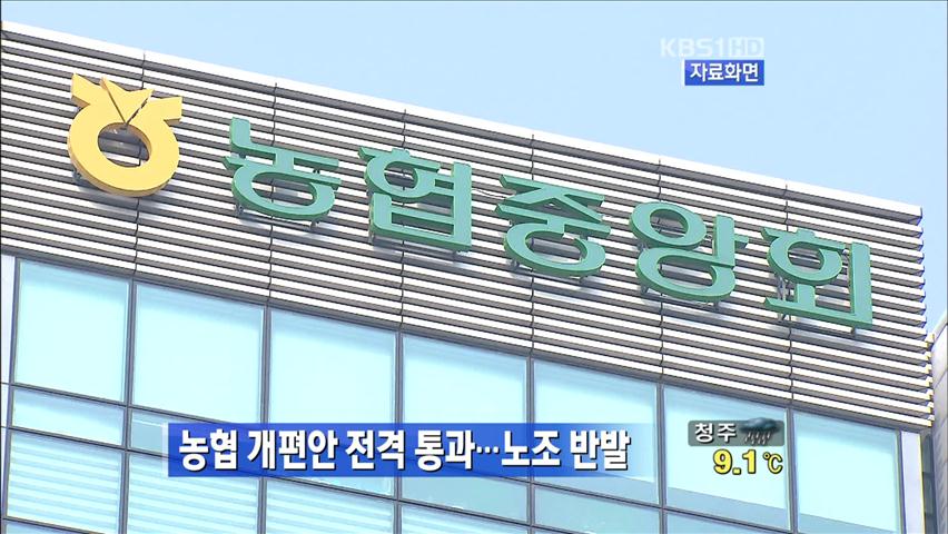 [생생경제] 농협 개편안 전격 통과…노조 반발