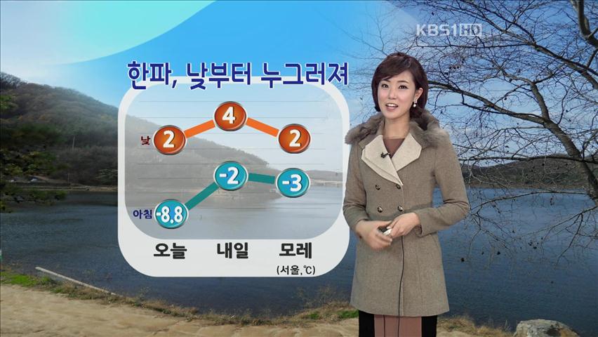한파, 낮부터 누그러져…예년 기온 되찾아