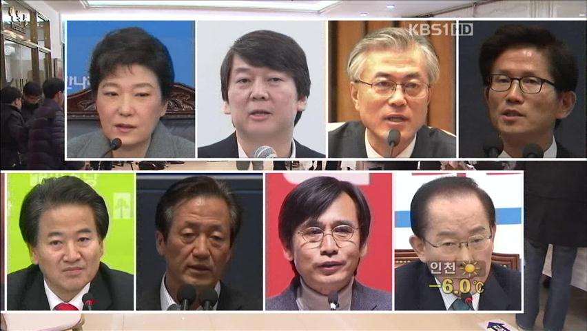 차기 대통령 여론조사, 박근혜 vs 안철수 접전