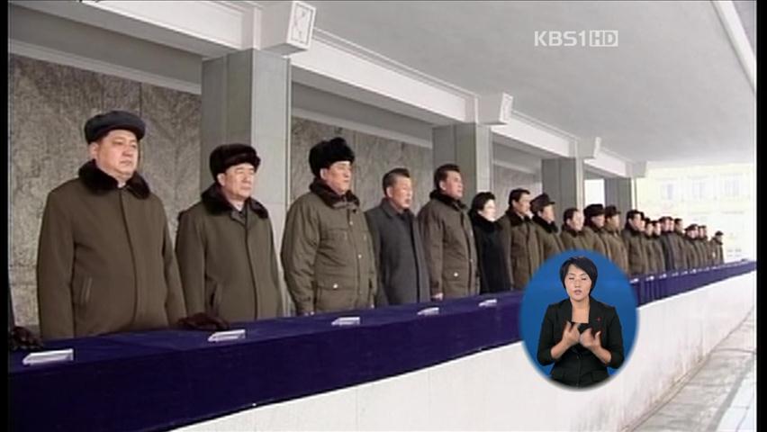 北, ‘충성맹세’ 군중대회·김정은 시찰 영화 방영