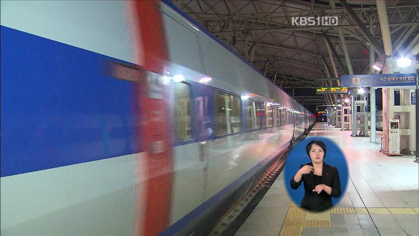KTX에 고라니 뛰어들어 열차 운행 중단