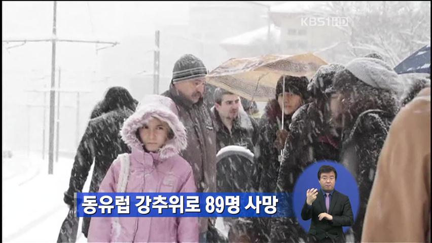 동유럽 강추위로 89명 사망