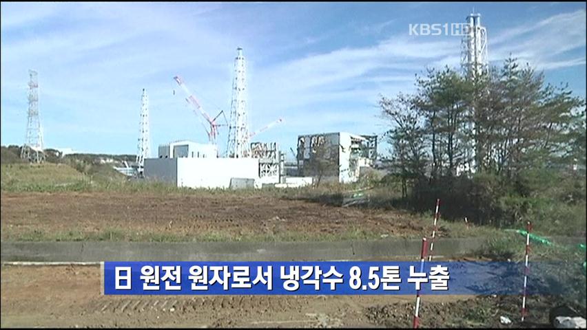 日 원전 원자로서 냉각수 8.5톤 누출