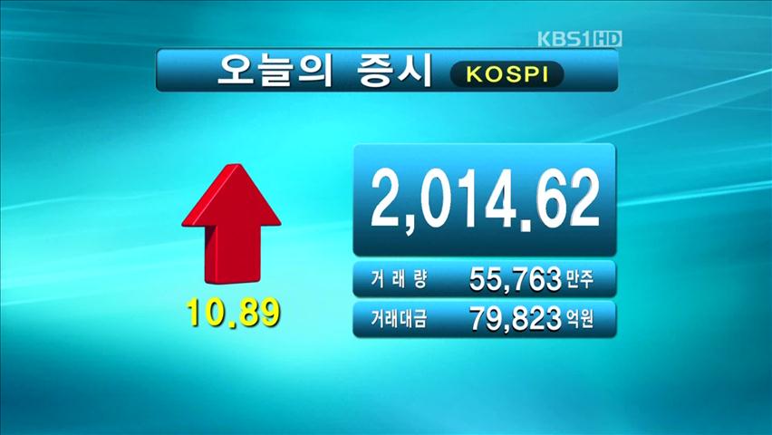 코스피 2,014.62 코스닥 524.27