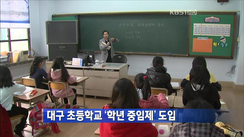 대구 초등학교 ‘학년중임제’ 도입