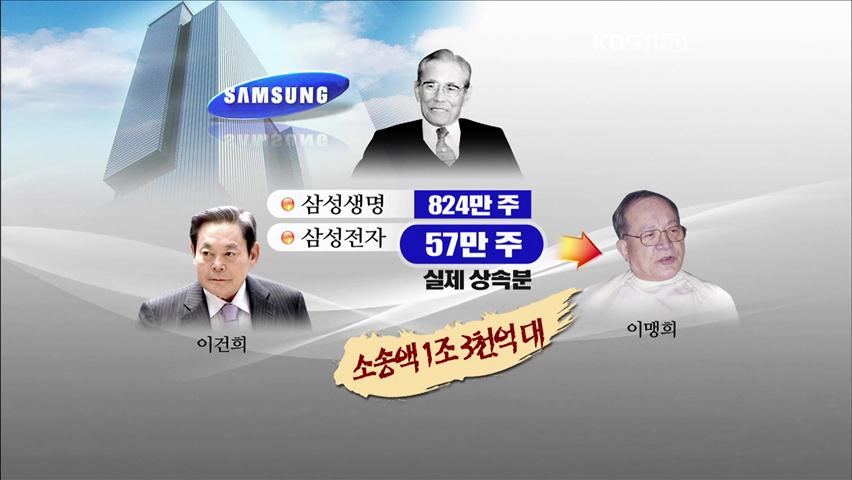 삼성가 장남, 이건회 회장 상대 ‘상속소송’