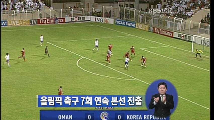 올림픽 축구 7회 연속 본선 진출