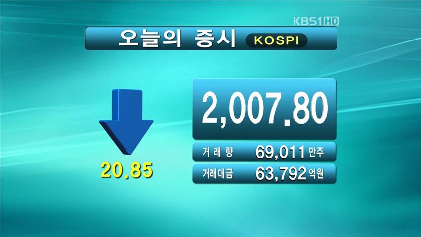 코스피 2.007.80 코스닥541.13